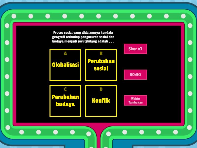 BENTUK GLOBALISASI - Gameshow Quiz