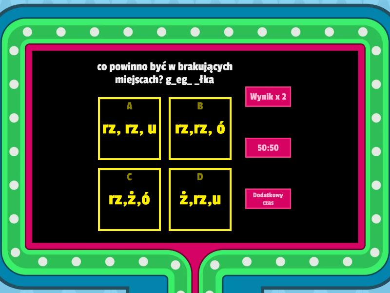 Sprawdzian Online Z Jezyka Polskiego Z Ortografi J.Polski test z ortografi :)) - Gameshow quiz