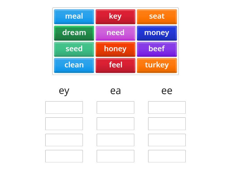 long-e-word-sort-ey-ea-ee-group-sort