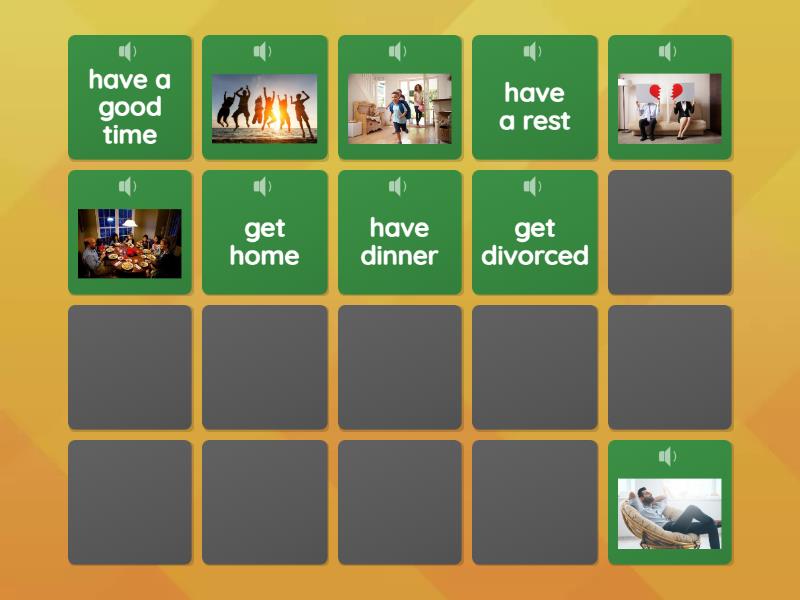 Find the correct collocation - Matching pairs