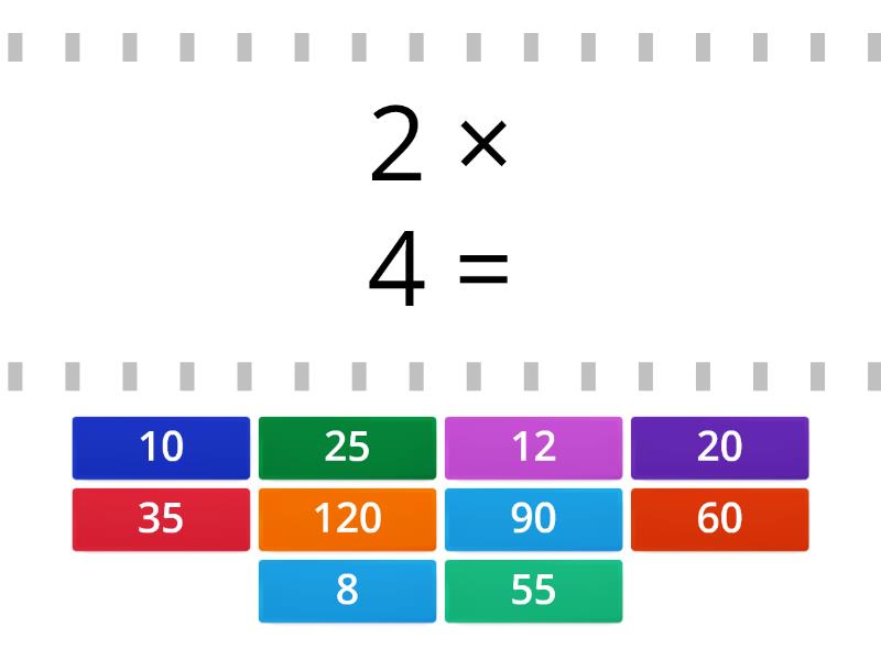 multiplication revision - Find the match