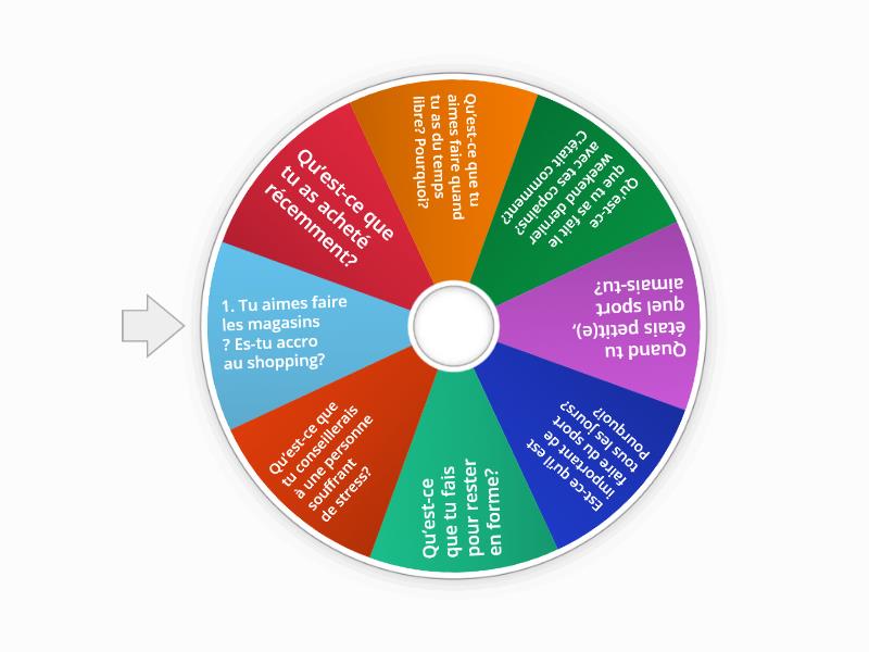 E2 HOBBIES, INTERESTS, SPORT AND EXERCISE - Random wheel