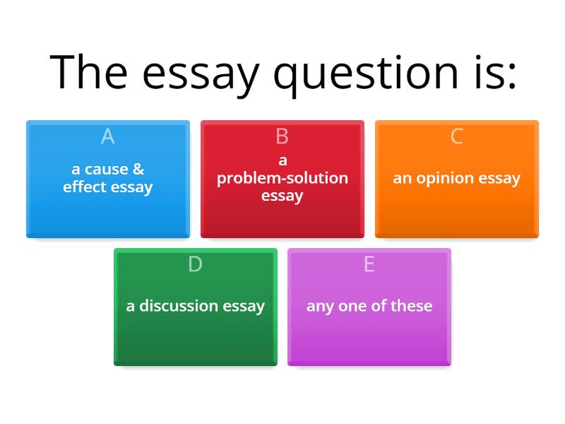 IELTS Writing Part 2: The Essay - Quiz
