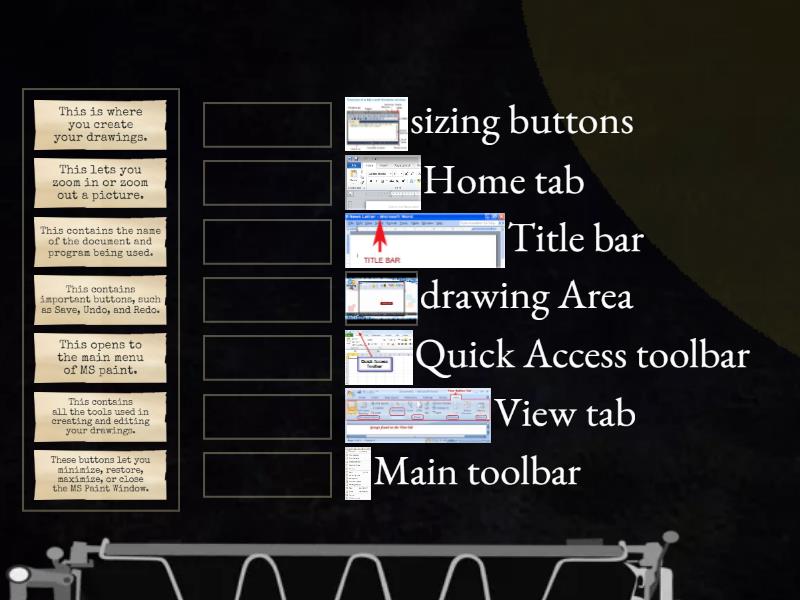 The Basics Microsoft Paint - Match up