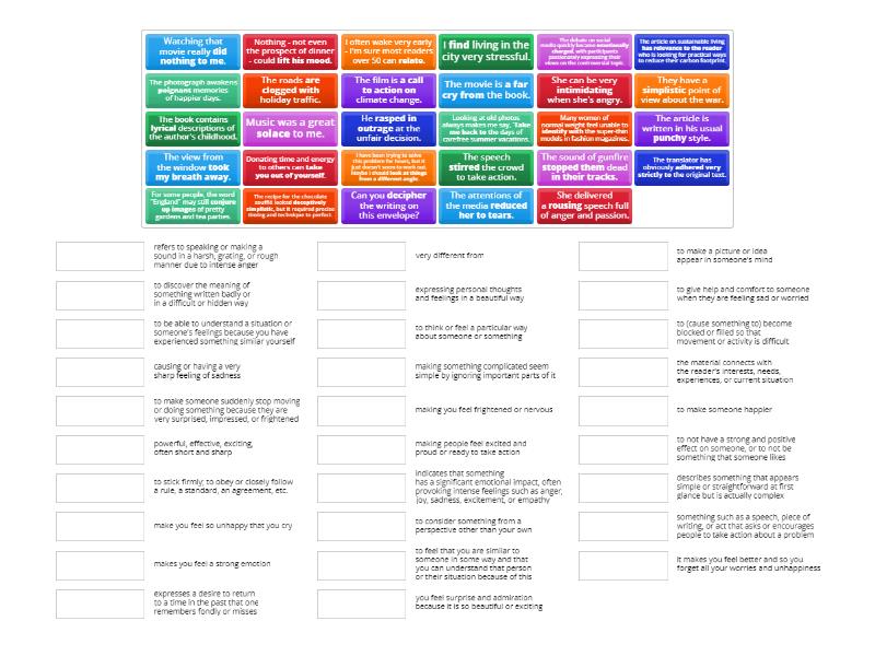 Speakout C1 unit 6b - Match up