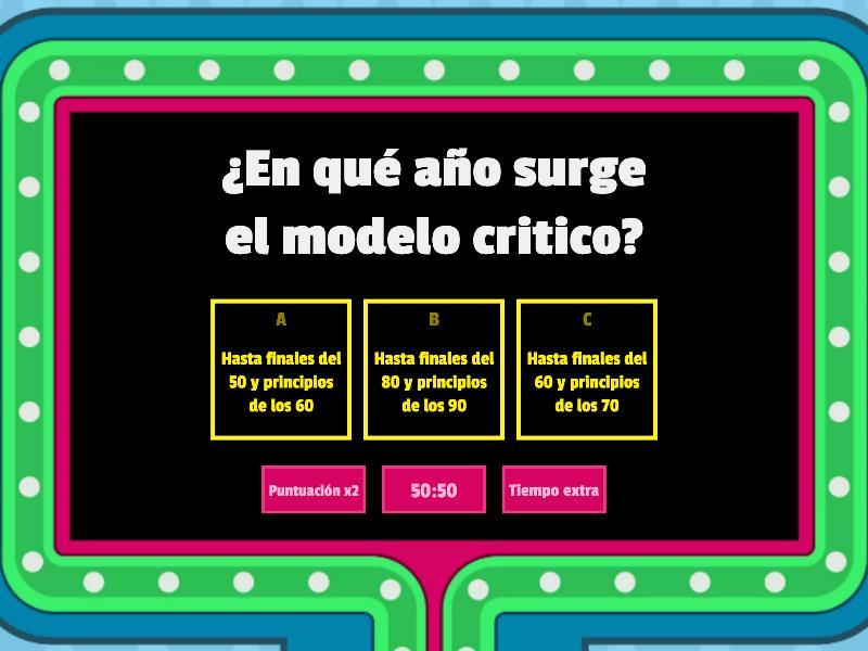 El Modelo Critico Gameshow Quiz 0258