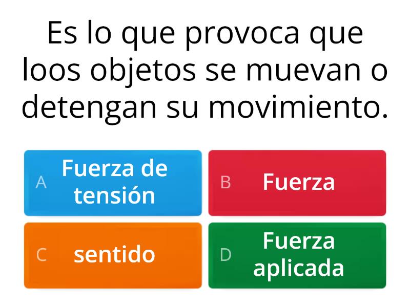 4to FUERZA - Quiz