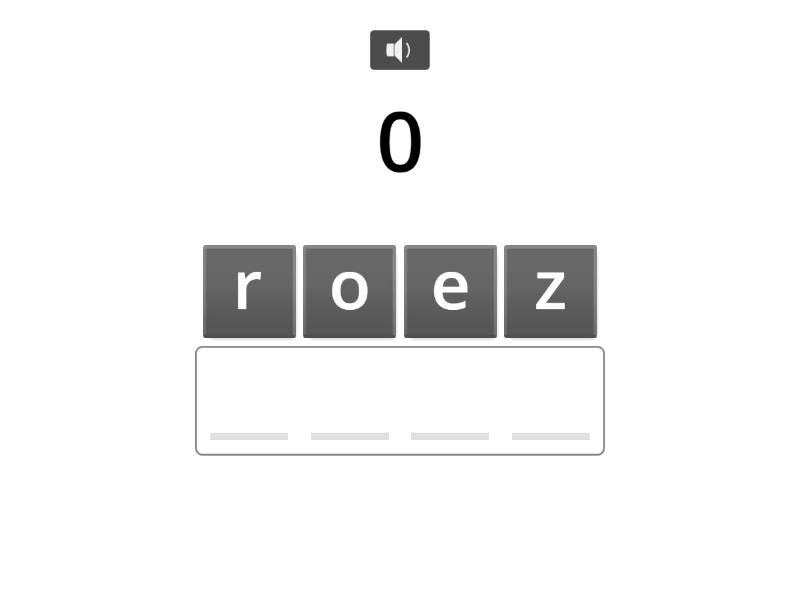 BEI Numbers 1/2 (1 - 20) - Anagram