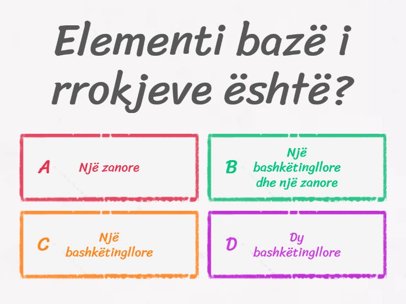 Ushtrime per testin e arritshmerise - Quiz