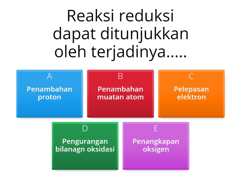 Game Penyetaraan Reaksi Redoks - Quiz