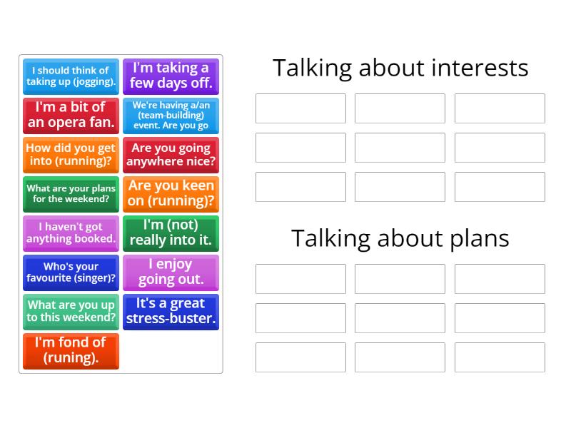 Building rapport - Group sort