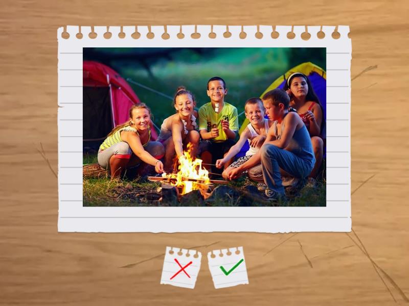 HOW TO BE A RESPONSIBLE CAMPER? - Flash cards