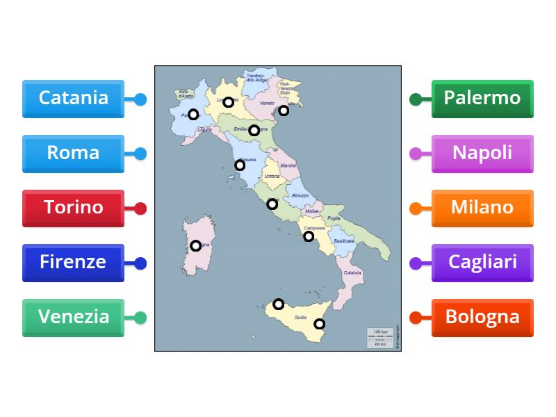 Città italiane - Stefania - Labelled diagram