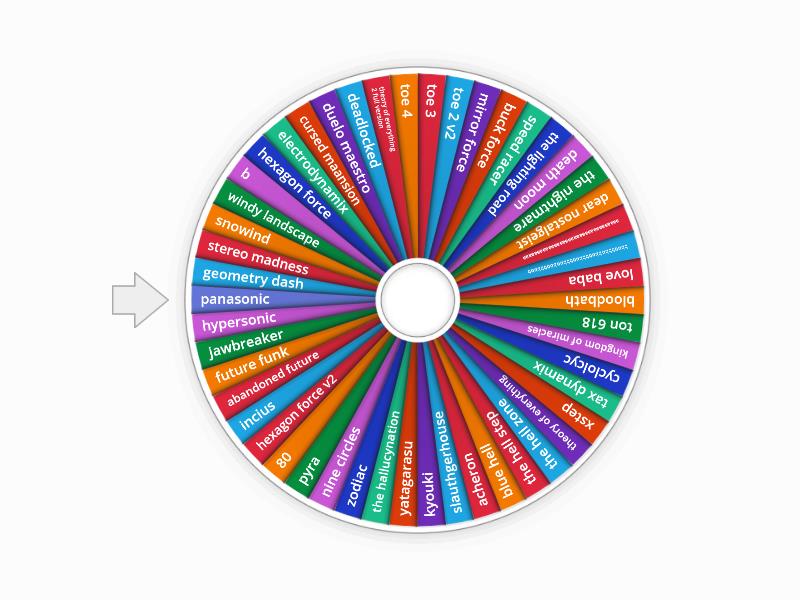 geometry dash - Spin the wheel