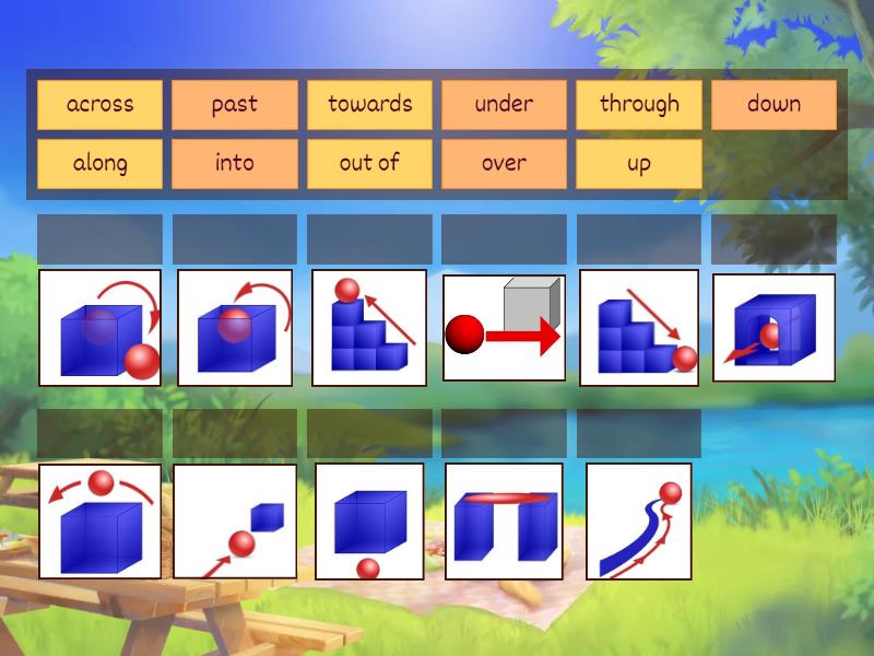 Starlight 6 1a prepositions - Match up
