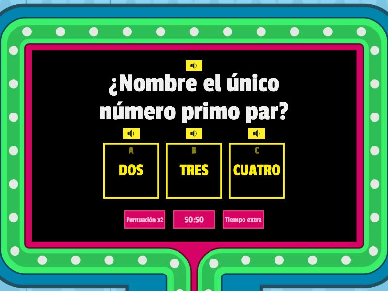 Trivia matematica gameshow quiz