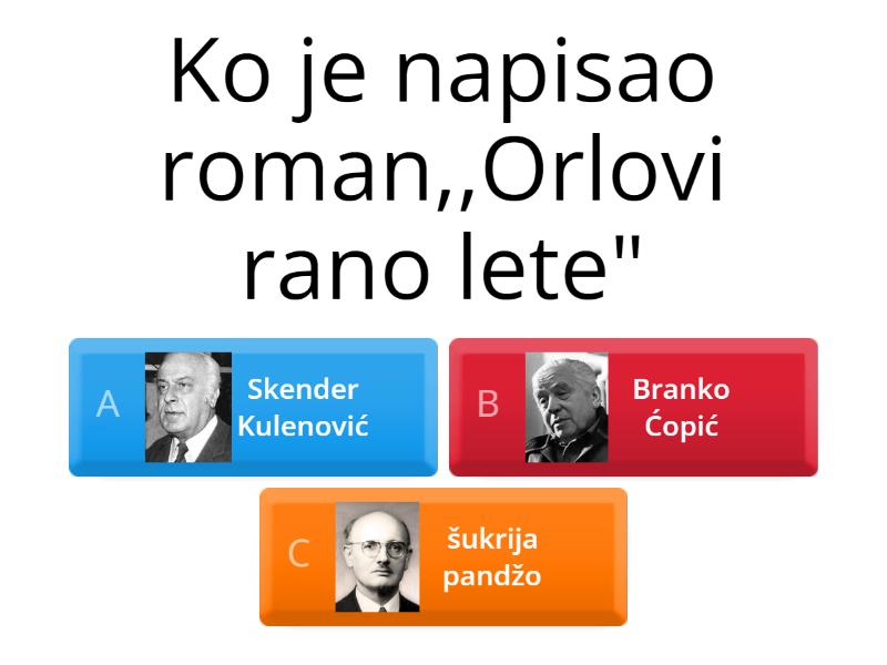 Orlovi Rano Lete - Quiz