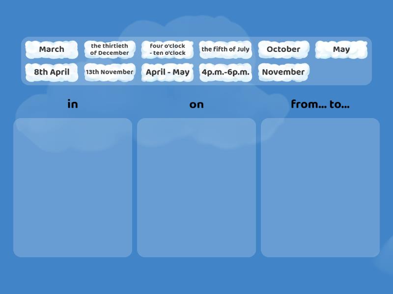 Book 3A unit 3 Grammar (1)(2)_ preposition - Categorize