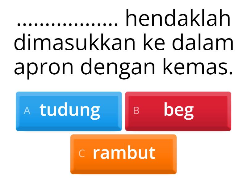 RBT TAHUN 4: PERATURAN KESELAMATAN BENGKEL & SIMBOL - Quiz