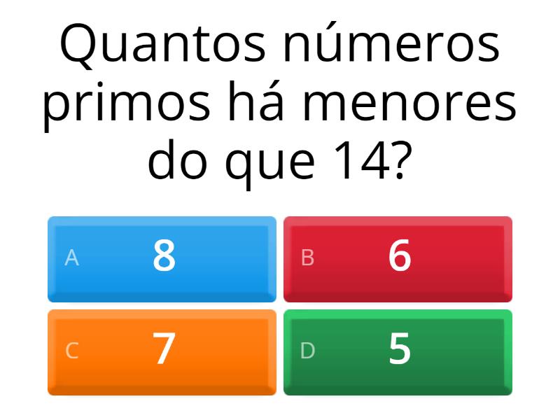 Números Primos - Quiz