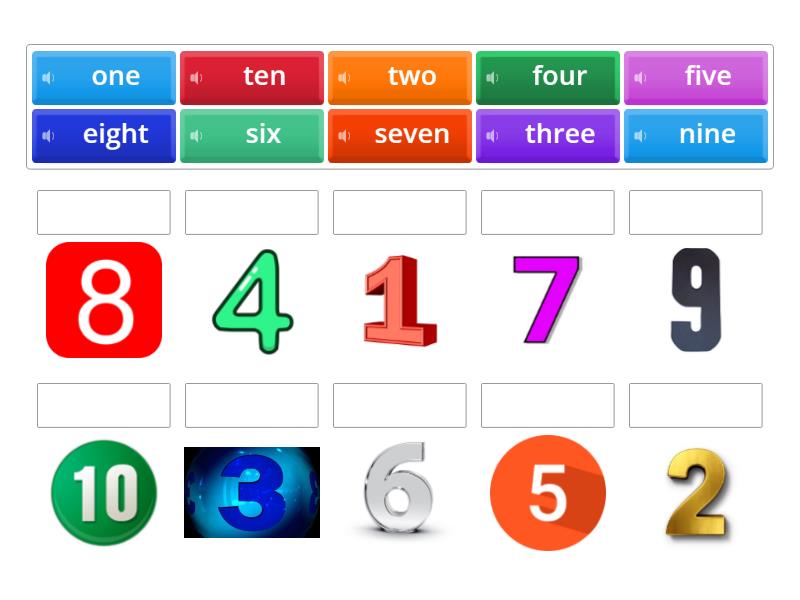 Team Together Starter (Starter Unit) Numbers 1-10 - Une las parejas