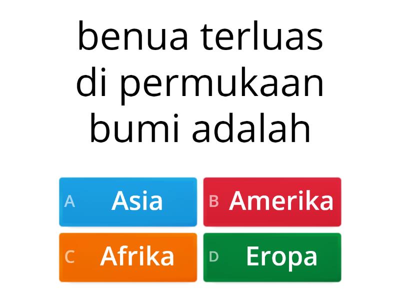 10 Soal Tentang Benua/Syifa Raysha A./kelas 9I/Nomor Absen 34 - Quiz