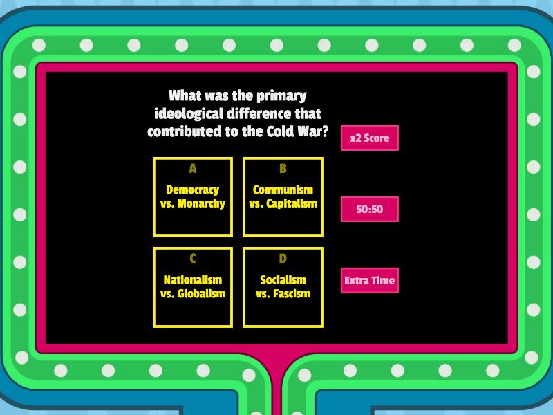 Mr. T Cold War Causes, Conflicts And Consequences, Quiz Show - Concurso 