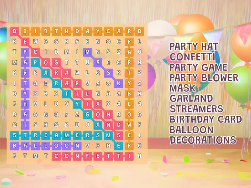 Wordwall - Wordsearch