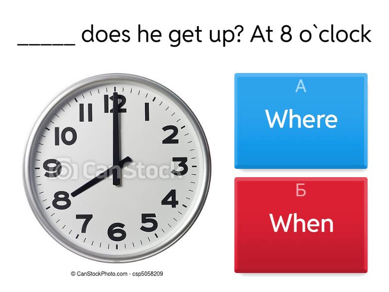 2. when - where - Quiz