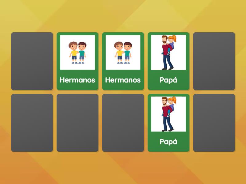 Encuentra la pareja de cada integrante de la familia - Parejas