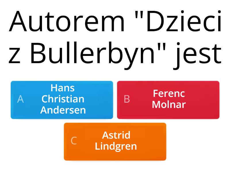 Test Z Lektury "Dzieci Z Bullerbyn" - Quiz