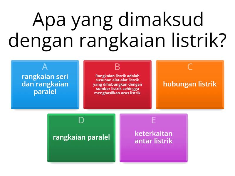 Rangkaian Listrik - Quiz