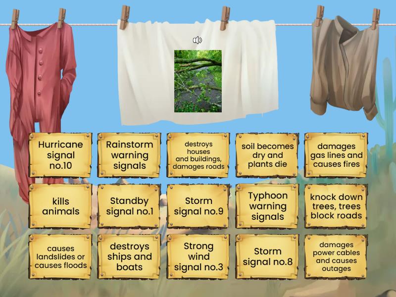 6A Chapter 3 Vocab (Natural Disasters) - Find The Match