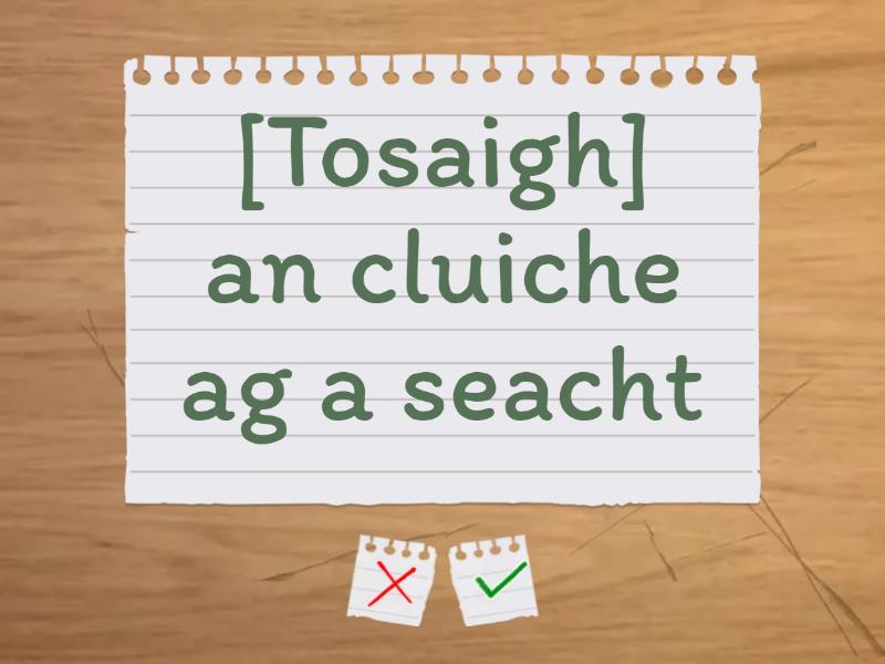 An Aimsir Chaite - Flash cards