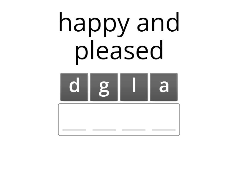 adjectives (letter G) Anagram