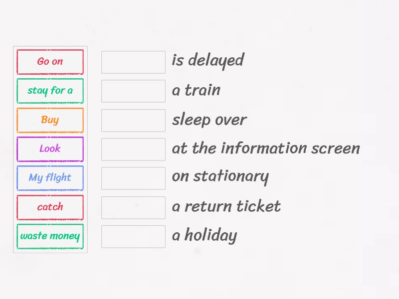 Match the phrases - Match up