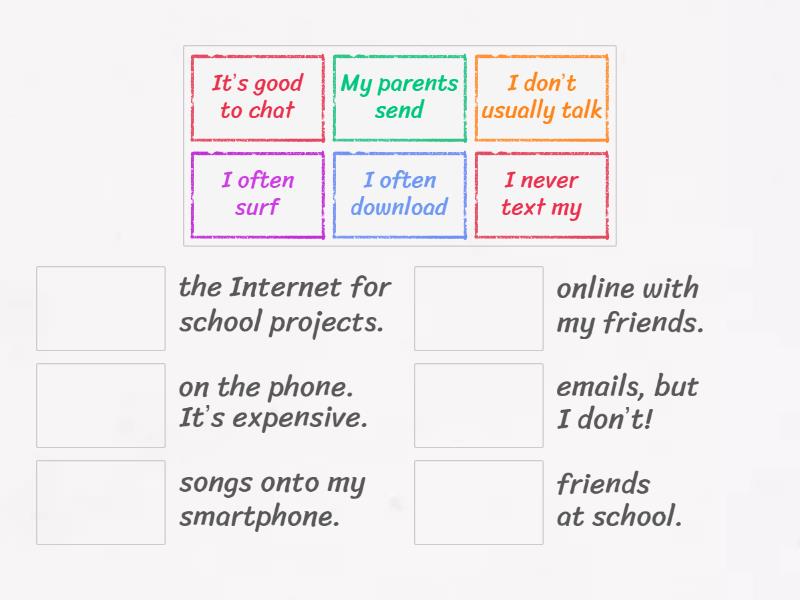 Go Getter 2: unit 3 revision (vocabulary - collocations) - Match up