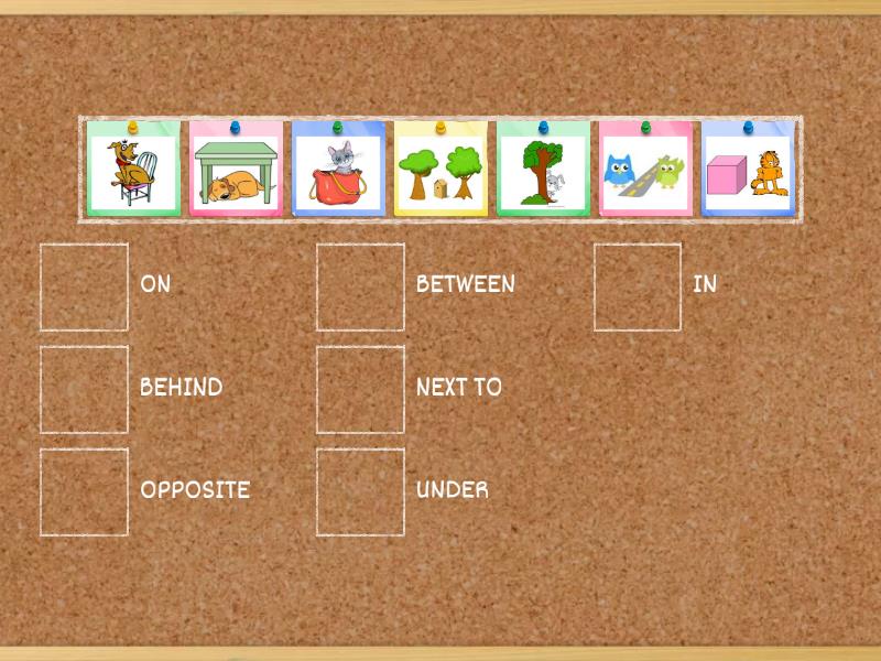 Prepositions of place - Match up
