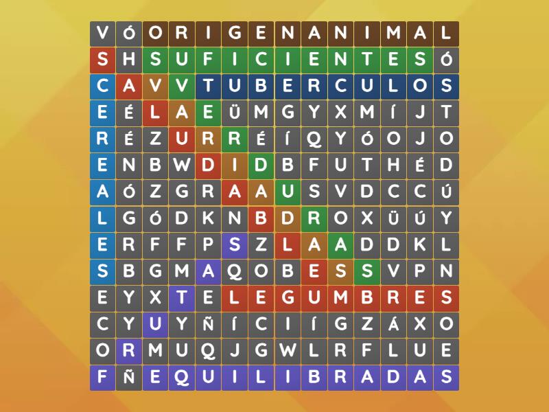 PLATO DEL BUEN COMER - Wordsearch