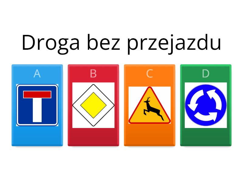 Test Skrzyżowania Technika Klasa 4 Znaki informacyjne Technika klasa 4 - Quiz