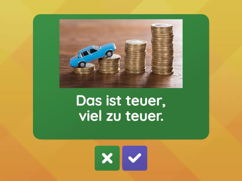 Das ist teuer - Flash cards