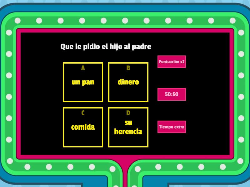 El Hijo Prodigo - Gameshow Quiz