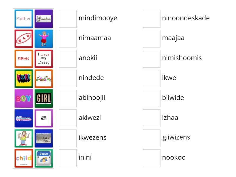 Nouns-Unit 3 - Match up