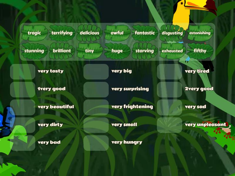 extreme adjectives - Match up