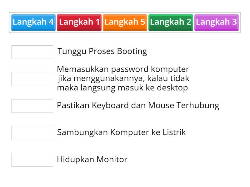 Cara Menghidupkan Komputer Yang Benar - Match Up