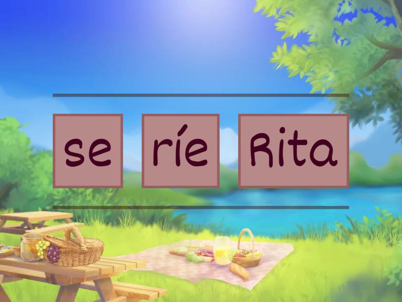 Silaba ra re ri ro ru - Reordenar