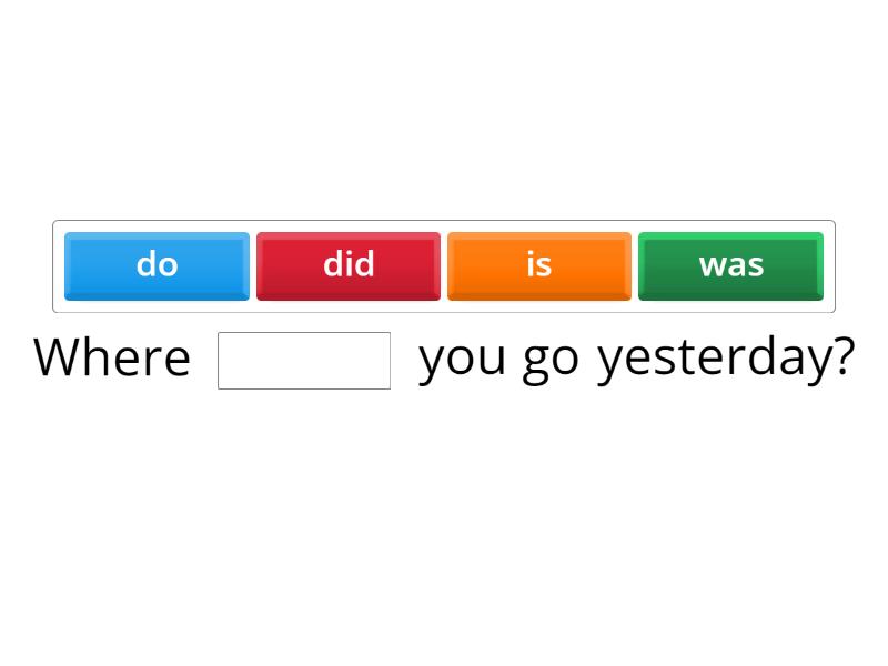 Present simple past simple do, does, did, was, were, is, are questions ...