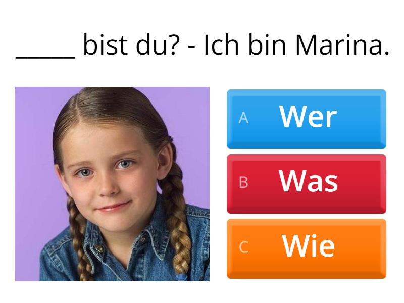 Fragewörter - Quiz - Cuestionario