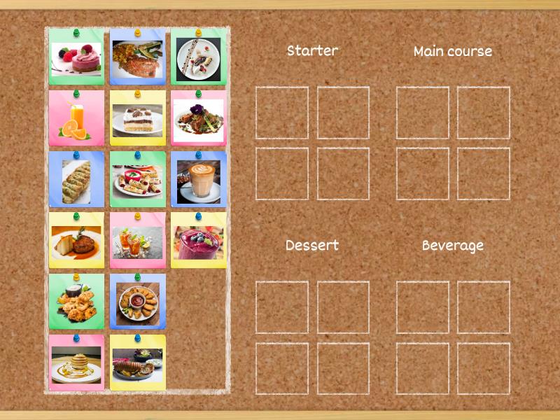 Restaurants Menu - Group sort