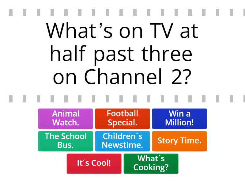 What´s on TV today? Find the match